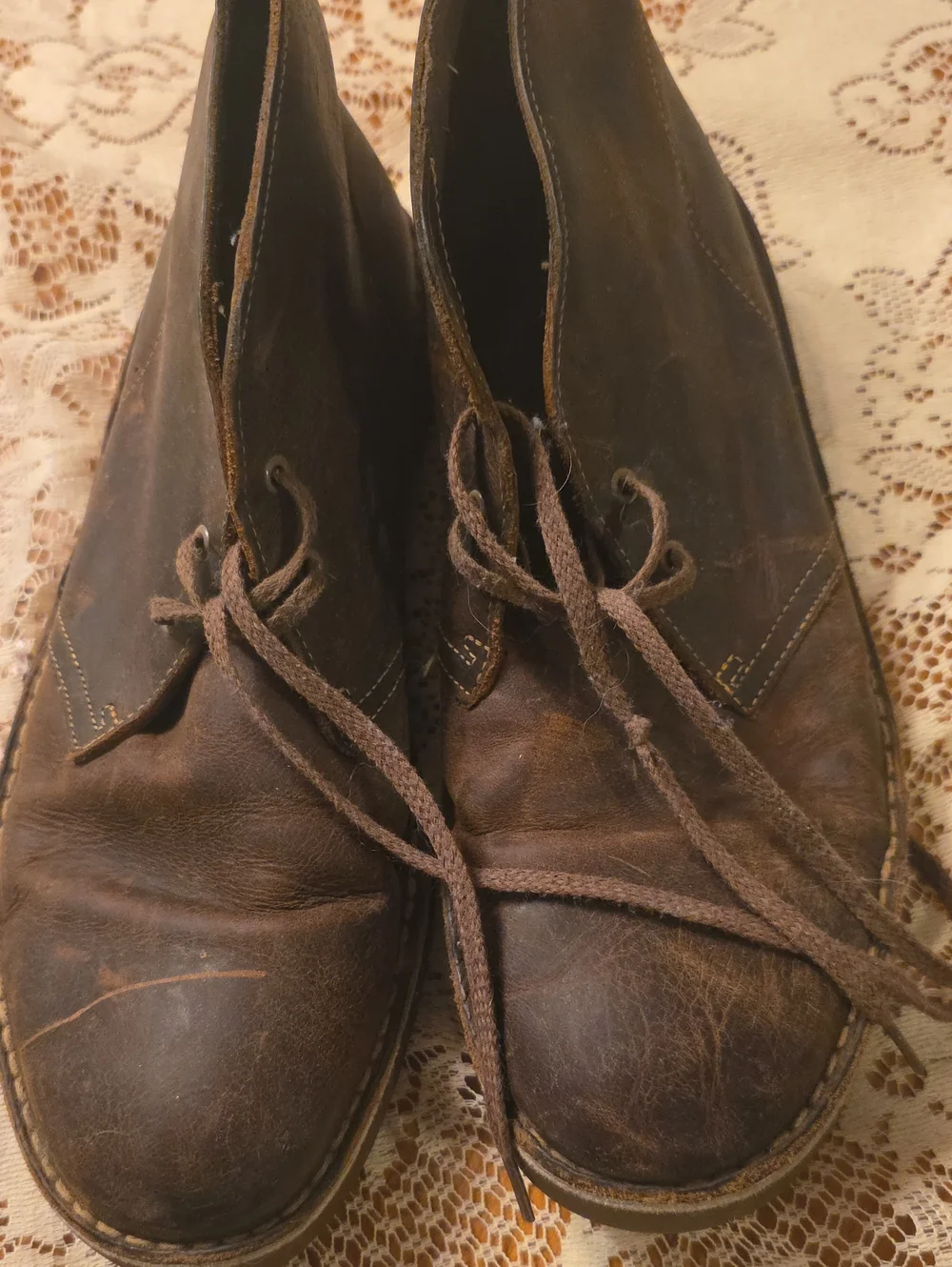 Men's Brown Leather Chukka Boots - Classic Casual Style